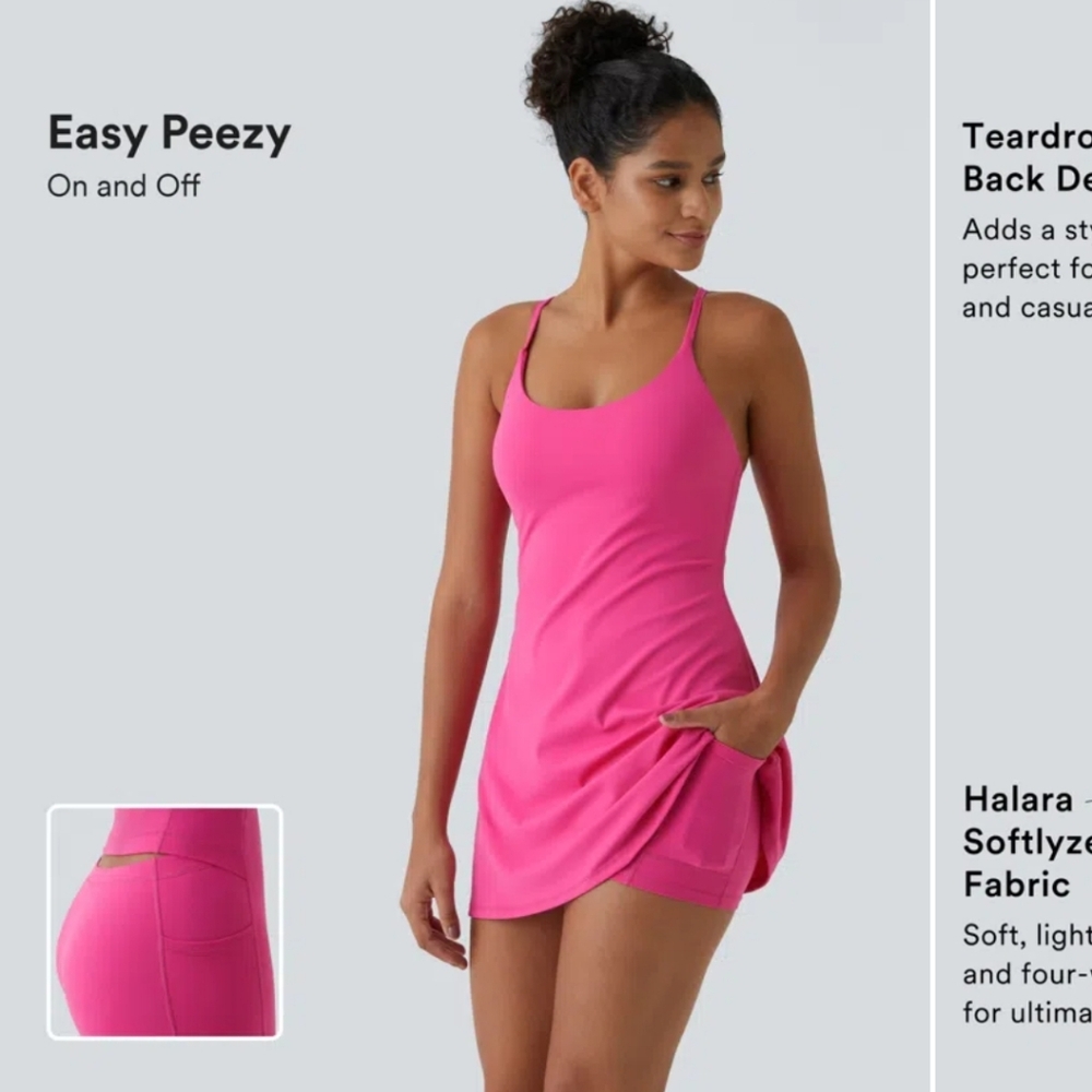 Softlyzero™ Plush Backless Active Dress-Easy Peezy Edition